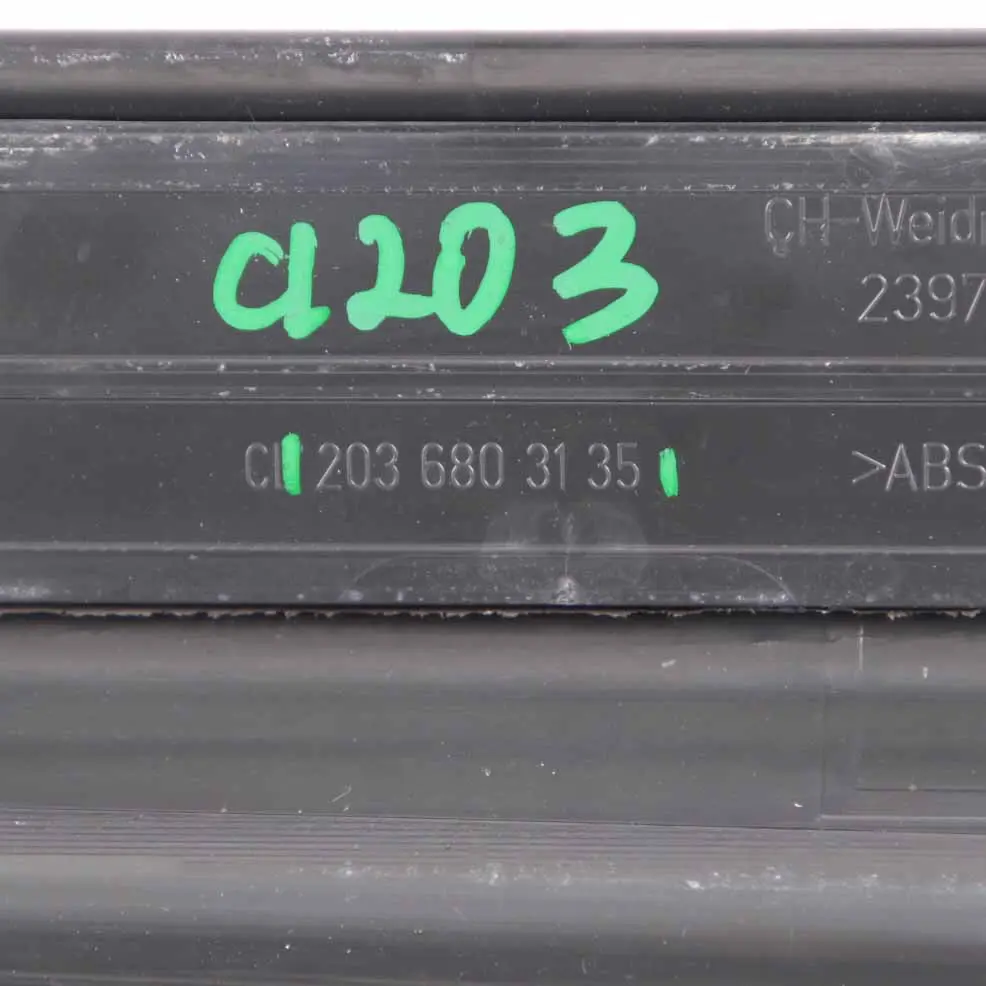 Entrance Strip Front Left N/S Door Sill Step Plate Entry Cover to Mercedes CL203 with Part number A2036803135 Mercedes CL203 Entrance Strip Front Left N/S Door Sill Step Plate Entry Cover - SKU A2036803135 - Part number A2036803135