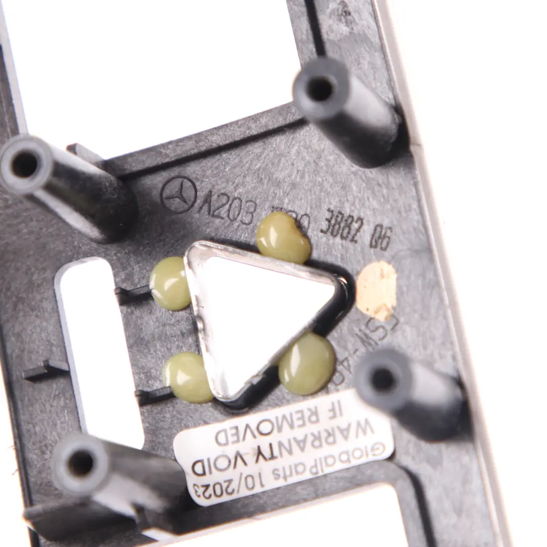 Mercedes W203 Dashboard Switch Panel Trim Cover Surround Aluminium - SKU A2036803882 - Part number A2036803882