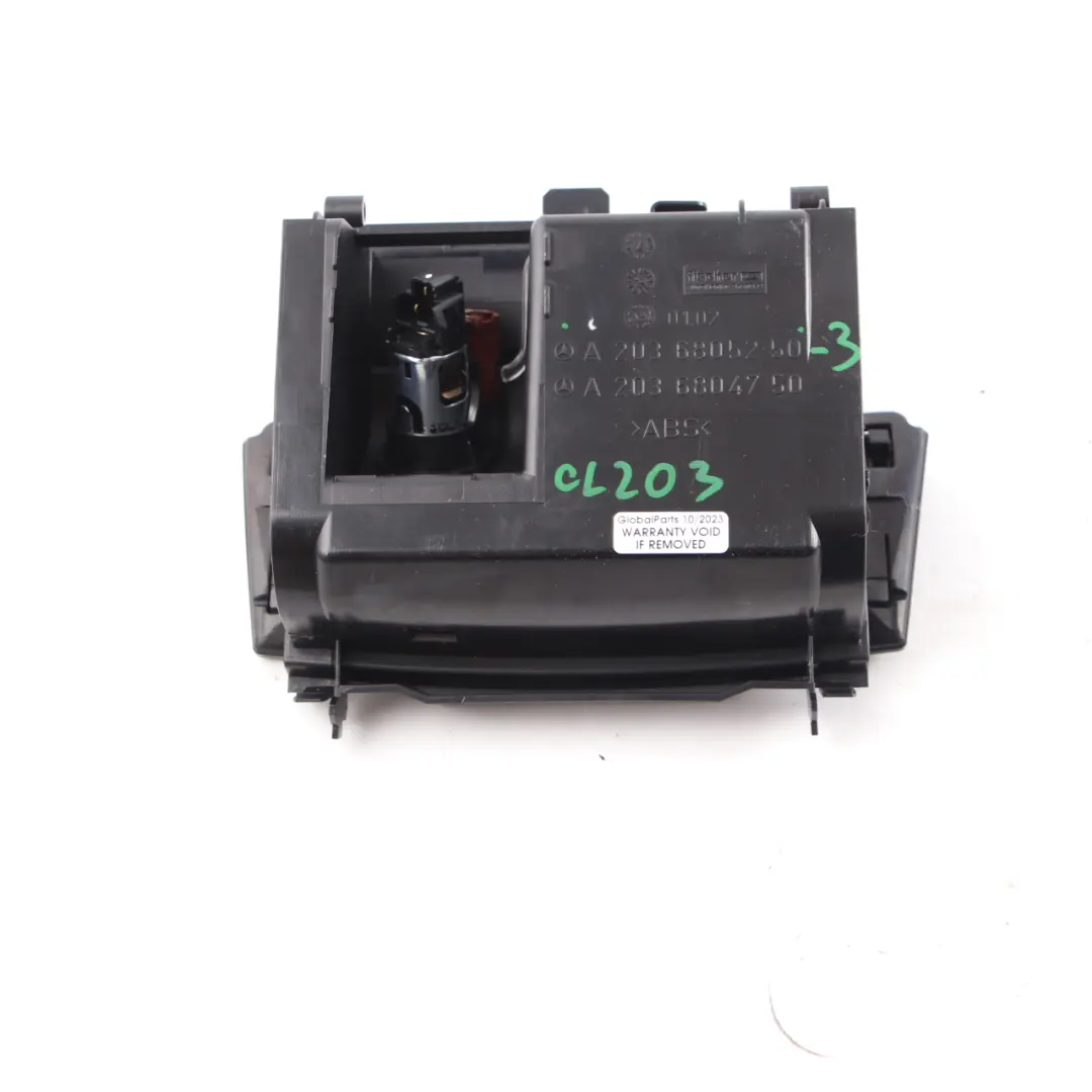 Mercedes CL203 W203 Ascher Mittelkonsole Ablagefach Vorne Schwarz - SKU A2036805250-3 - Teilenummer A2036805250