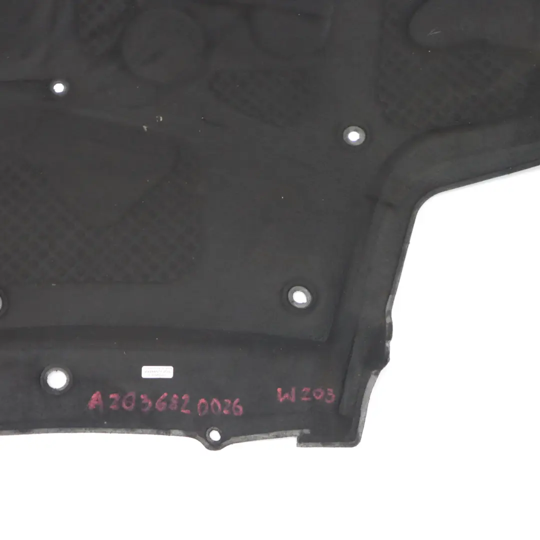 Cofano motore pannello inferiore isolante per Mercedes W203 con numero di parte A2036820026 Mercedes W203 Cofano motore pannello inferiore isolante - SKU A2036820026 - Numero di parte A2036820026