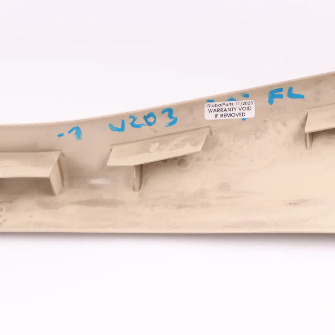 Mercedes W203 Door Sill Entry Plate Front Left N/S Trim Cover Beige - SKU A2036862736-1 - Part number A2036862736