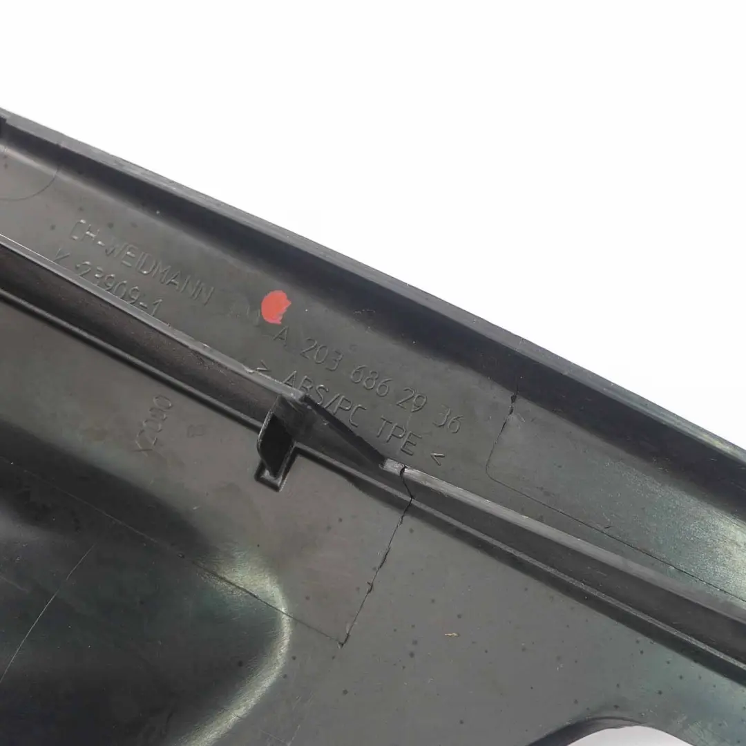 Mercedes W203 Rail Rear Left N/S Carpet Edge Door Sill Cover - SKU A2036862936 - Part number A2036862936