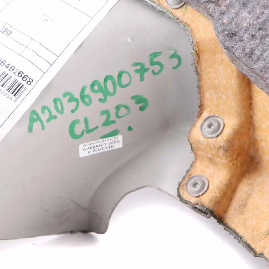 Mercedes CL203 Lateral Trim Rear Left N/S Trim Panel Cover Leather Beige - SKU A2036900753-1 - Part number A2036900753