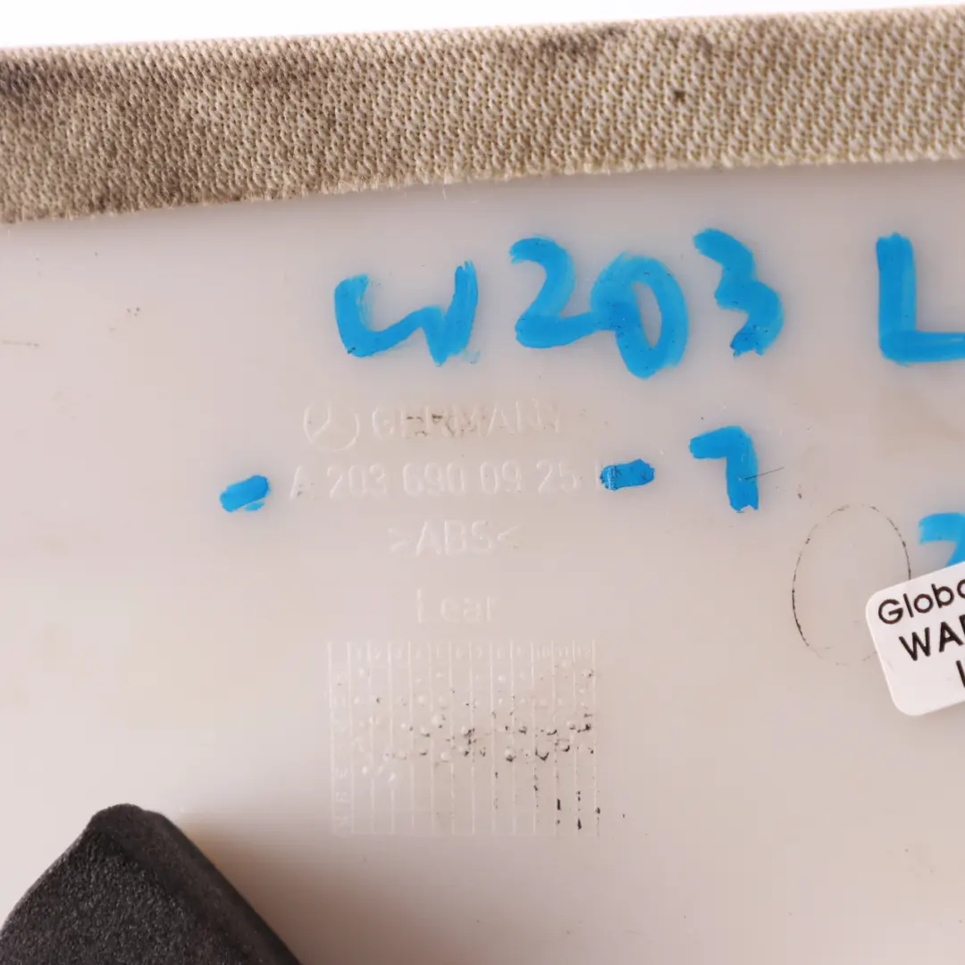 Column A-Pillar Trim Cover Panel Left N/S Cover Beige to Mercedes W203 with Part number A2036900925 Mercedes W203 Column A-Pillar Trim Cover Panel Left N/S Cover Beige - SKU A2036900925-1 - Part number A2036900925