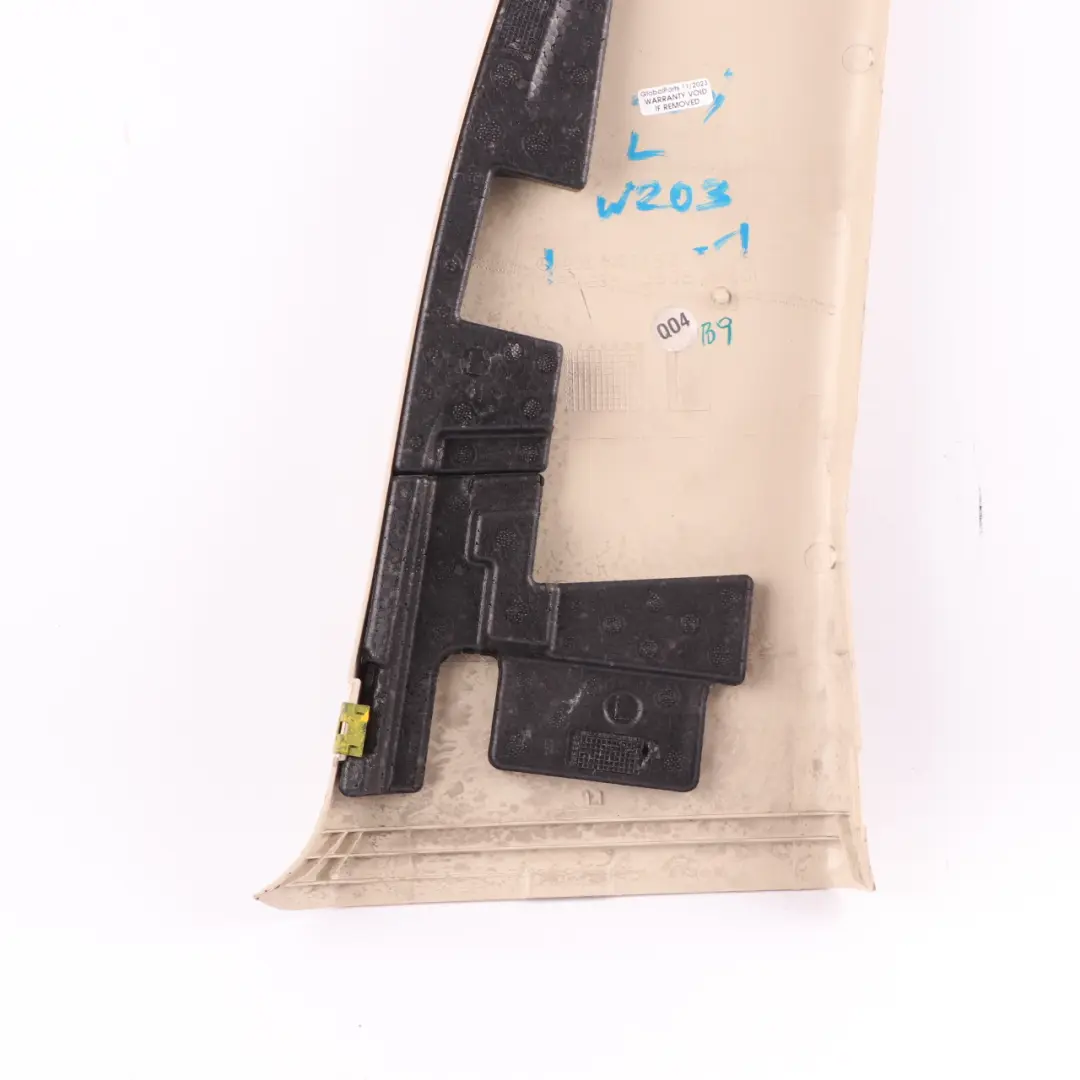 Column B-Pillar Bottom Trim Panel Left Beige to Mercedes W203 with Part number A2036901153 Mercedes W203 Column B-Pillar Bottom Trim Panel Left Beige - SKU A2036901153-1 - Part number A2036901153