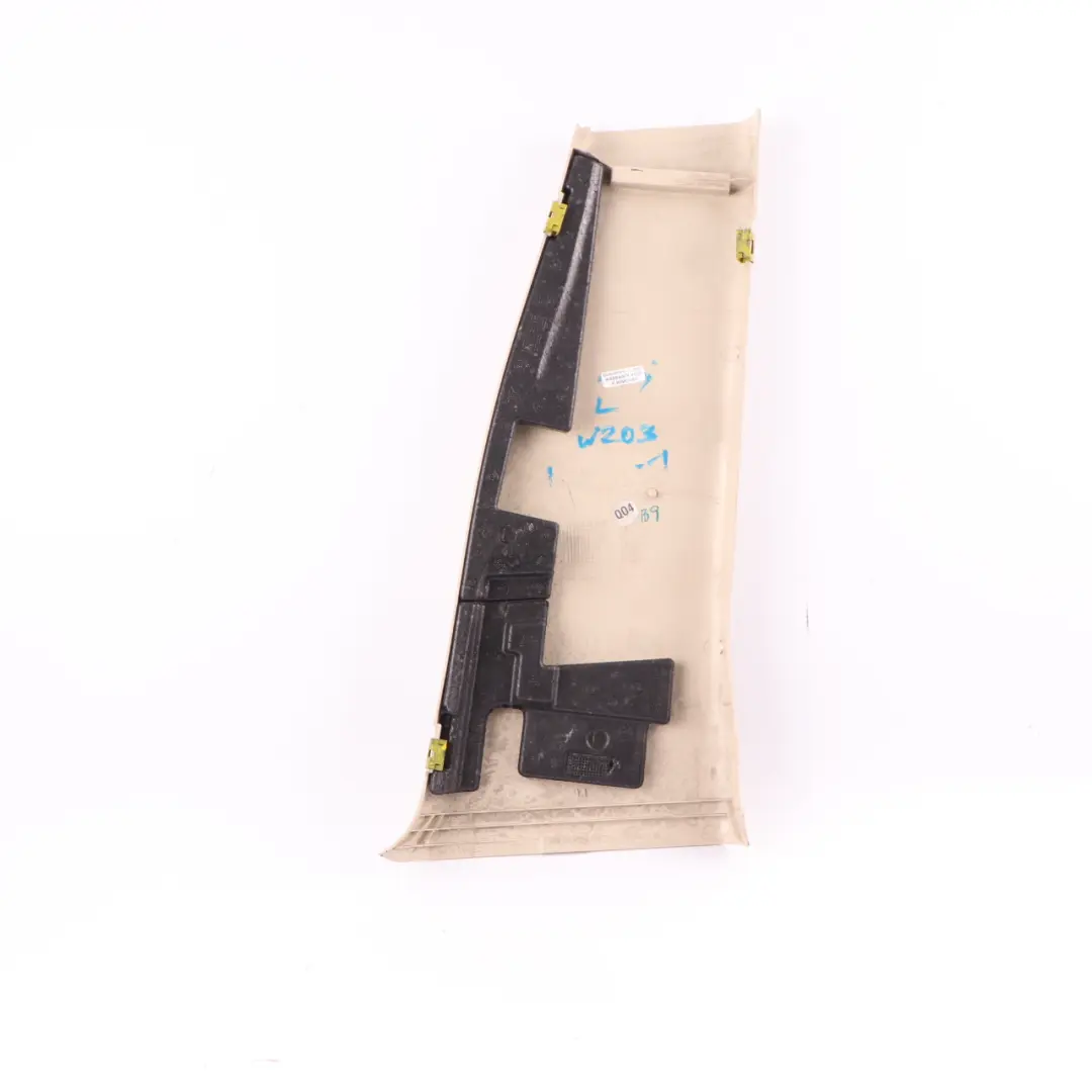 Mercedes W203 Column B-Pillar Bottom Trim Panel Left Beige - SKU A2036901153-1 - Part number A2036901153