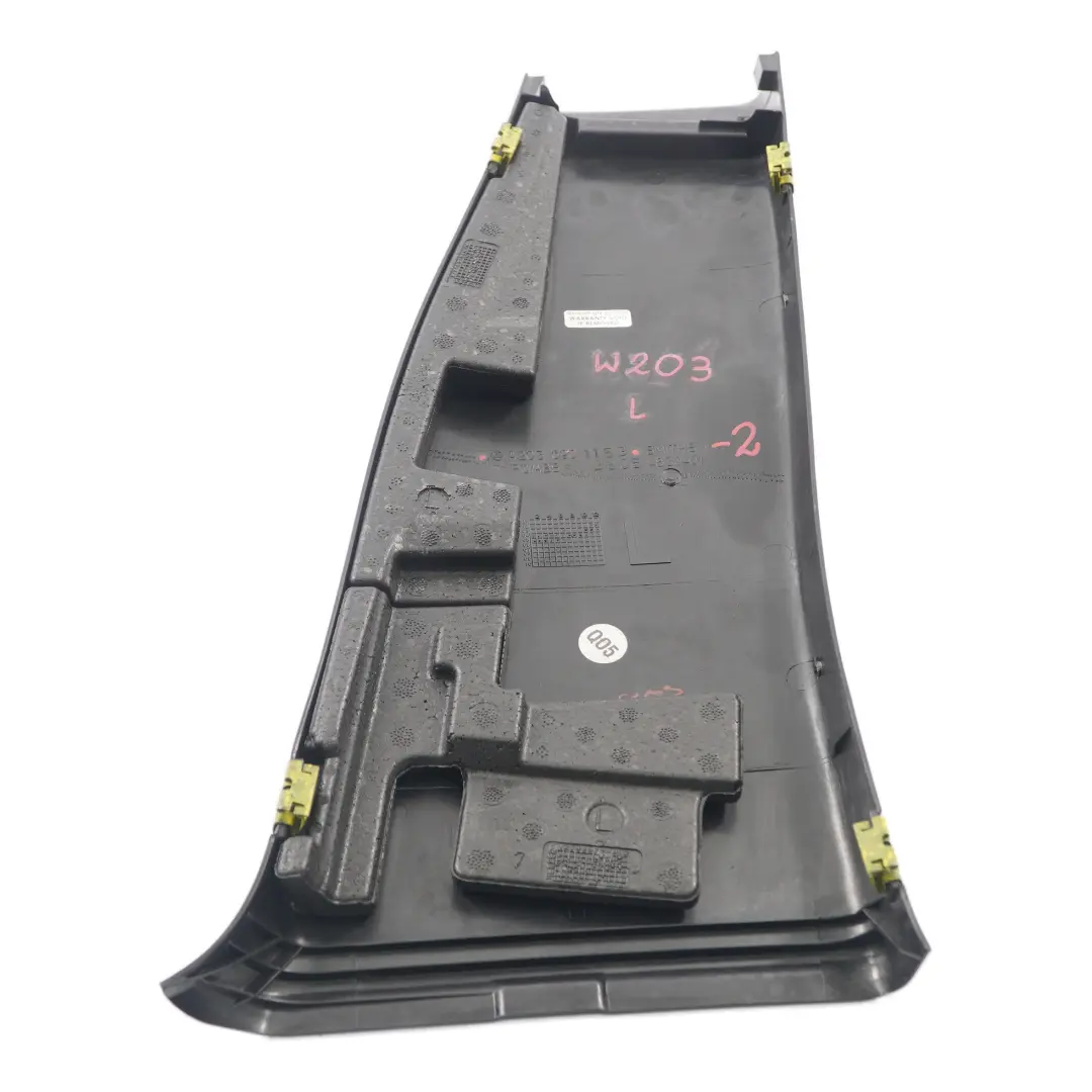 Columna B-Pilar Panel inferior izquierdo Black para Mercedes W203 con número de pieza A2036901153 Mercedes W203 Columna B-Pilar Panel inferior izquierdo Black - SKU A2036901153-2 - Número de pieza A2036901153