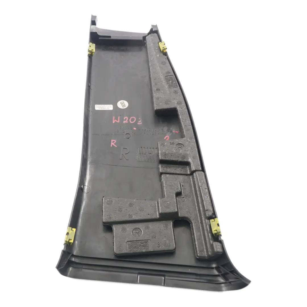 Mercedes W203 Column B-Pillar Bottom Trim Panel Right O/S Black - SKU A2036901253-2 - Part number A2036901253