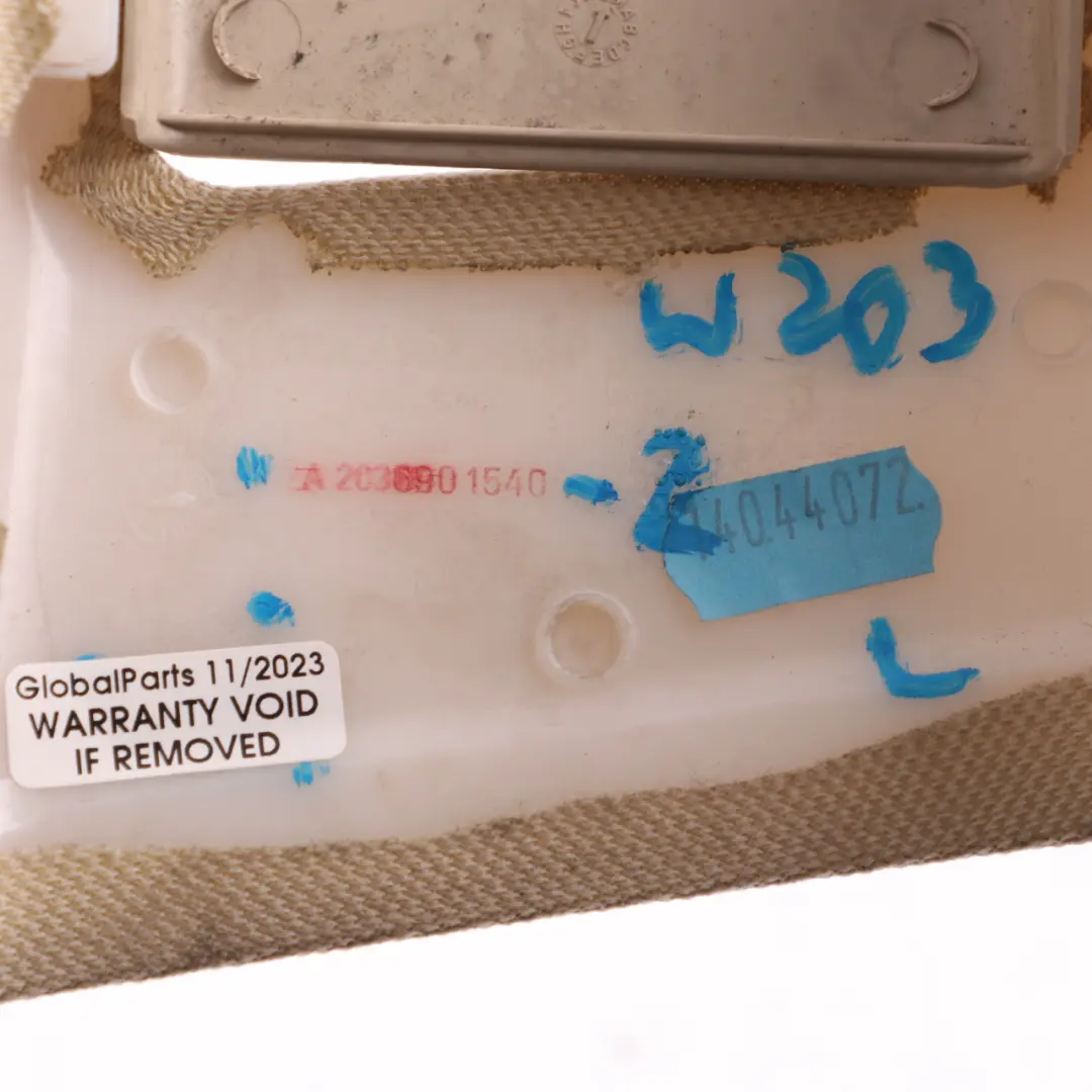 Column B-Pillar Trim Panel Left N/S Cover Beige to Mercedes W203 with Part number A2036901540 Mercedes W203 Column B-Pillar Trim Panel Left N/S Cover Beige - SKU A2036901540-2 - Part number A2036901540