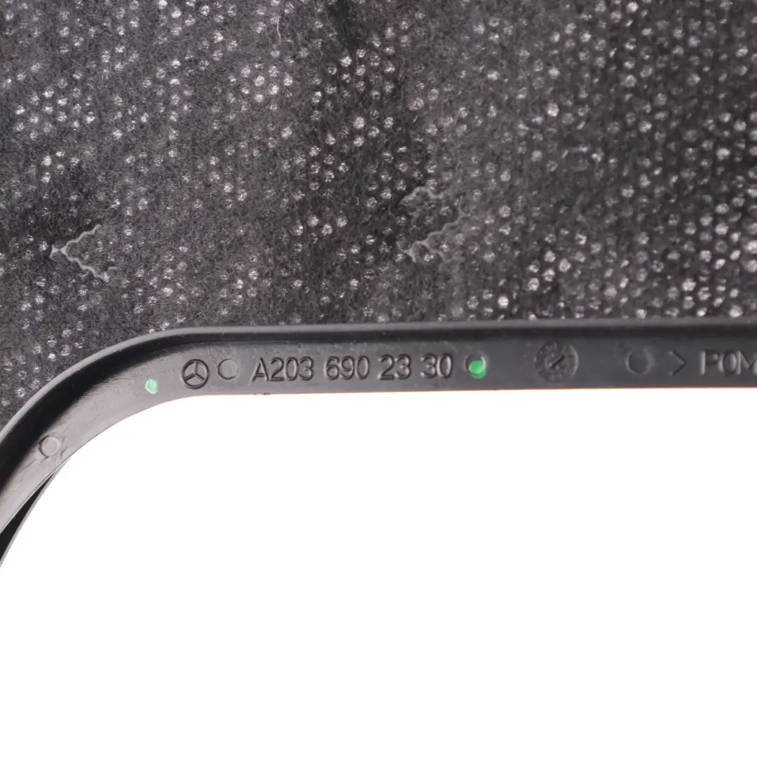 Boot Trunk Parcel Shelf Speaker Trim Cover Panel to Mercedes W203 with Part number A2036902330 Mercedes W203 Boot Trunk Parcel Shelf Speaker Trim Cover Panel - SKU A2036902330 - Part number A2036902330