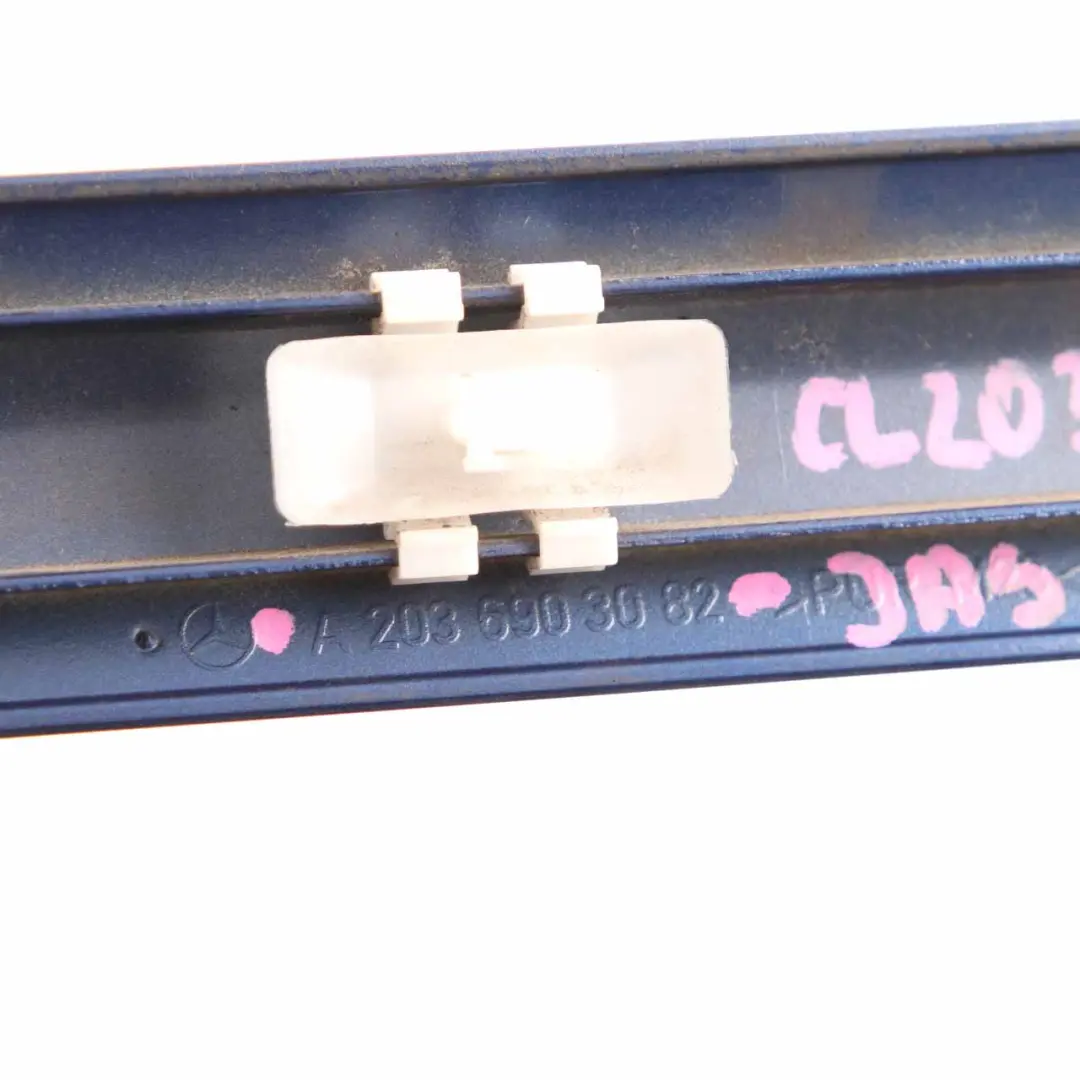 Mercedes CL203 Door Strip Front Right O/S Trim Moulding Strip Jaspisblau - 345 - SKU A2036903082-JAS - Part number A2036903082