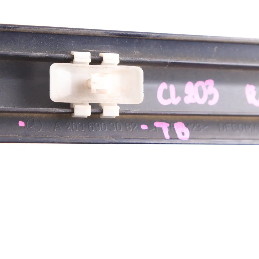 Door Strip Front Right O/S Trim Moulding Strip Tanzanite Blue 359 to Mercedes CL203 with Part number A2036903082 Mercedes CL203 Door Strip Front Right O/S Trim Moulding Strip Tanzanite Blue 359 - SKU A2036903082-TB - Part number A2036903082