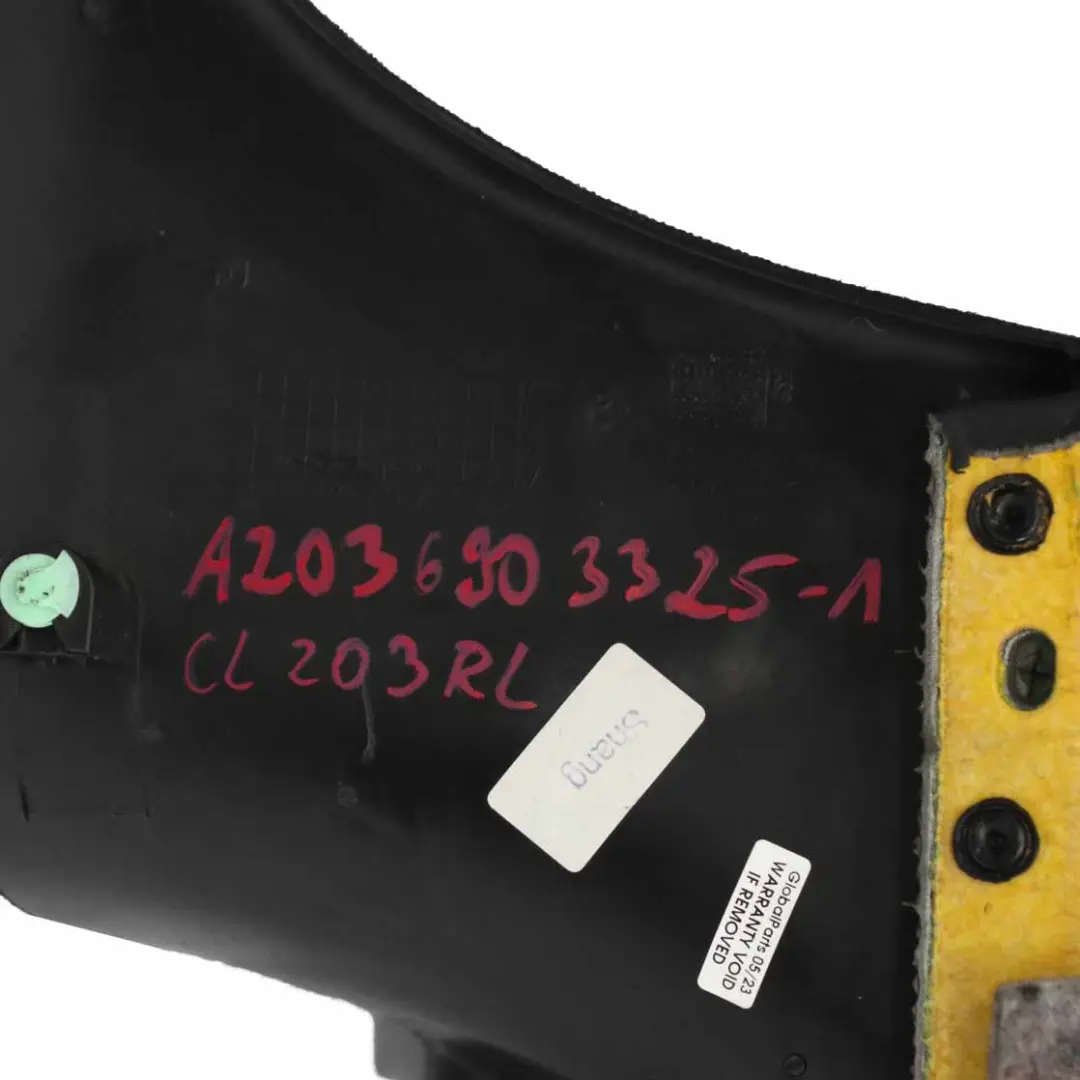 Mercedes CL203 Seitenverkleidung Hinten Links Stoff Anthrazit - SKU A2036903325-1 - Teilenummer A2036903325
