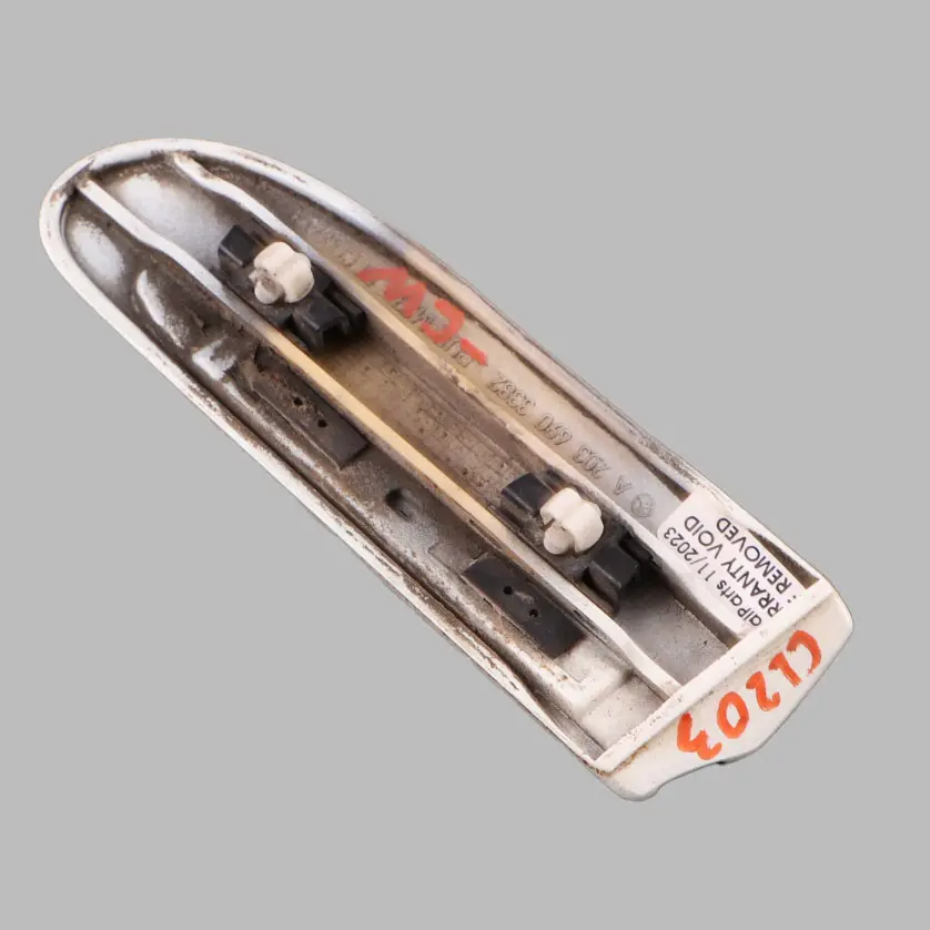 Wing Fender Cover Front Left N/S Trim Calcite White to Mercedes CL203 with Part number A2036903382 Mercedes CL203 Wing Fender Cover Front Left N/S Trim Calcite White - SKU A2036903382-CW - Part number A2036903382