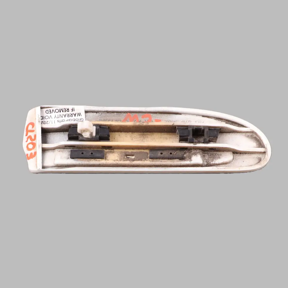Wing Fender Cover Front Right O/S Trim Calcite White to Mercedes CL203 with Part number A2036903482 Mercedes CL203 Wing Fender Cover Front Right O/S Trim Calcite White - SKU A2036903482-CW - Part number A2036903482