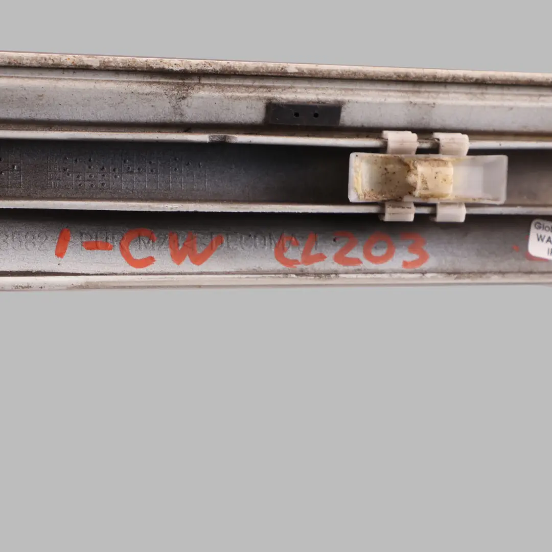 Door Moulding Strip Front Left N/S Trim Calcite White to Mercedes CL203 with Part number A2036903582 Mercedes CL203 Door Moulding Strip Front Left N/S Trim Calcite White - SKU A2036903582-CW - Part number A2036903582