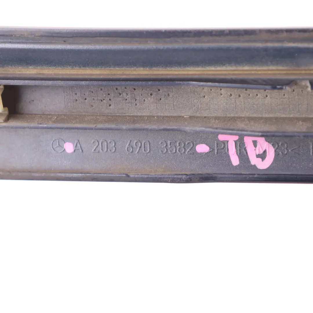 Door Moulding Strip Mercedes CL203 Front Left N/S Trim Cover Tanzanite Blue 359 to with Part number A2036903582 Door Moulding Strip Mercedes CL203 Front Left N/S Trim Cover Tanzanite Blue 359 - SKU A2036903582-TB - Part number A2036903582