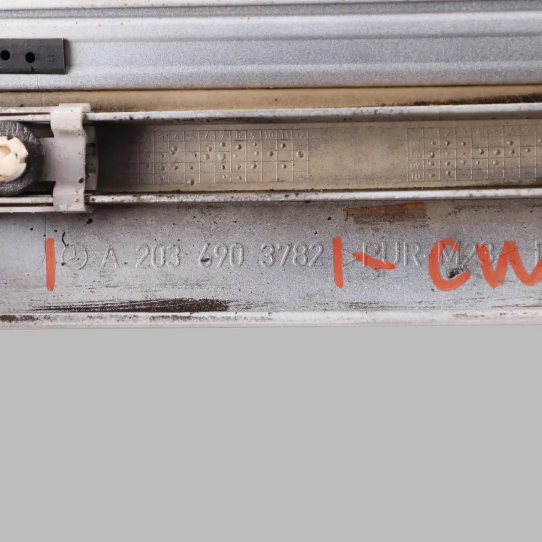 Molding Trim Rear Door Left N/S Cover Strip Calcite White - 650 to Mercedes CL203 with Part number A2036903782 Mercedes CL203 Molding Trim Rear Door Left N/S Cover Strip Calcite White - 650 - SKU A2036903782-CW - Part number A2036903782