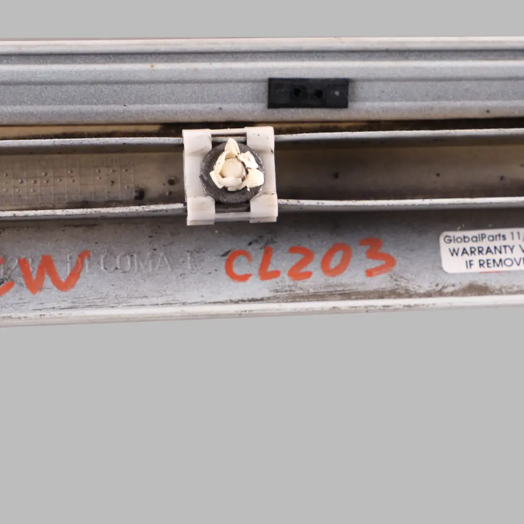 Molding Trim Rear Door Left N/S Cover Strip Calcite White - 650 to Mercedes CL203 with Part number A2036903782 Mercedes CL203 Molding Trim Rear Door Left N/S Cover Strip Calcite White - 650 - SKU A2036903782-CW - Part number A2036903782