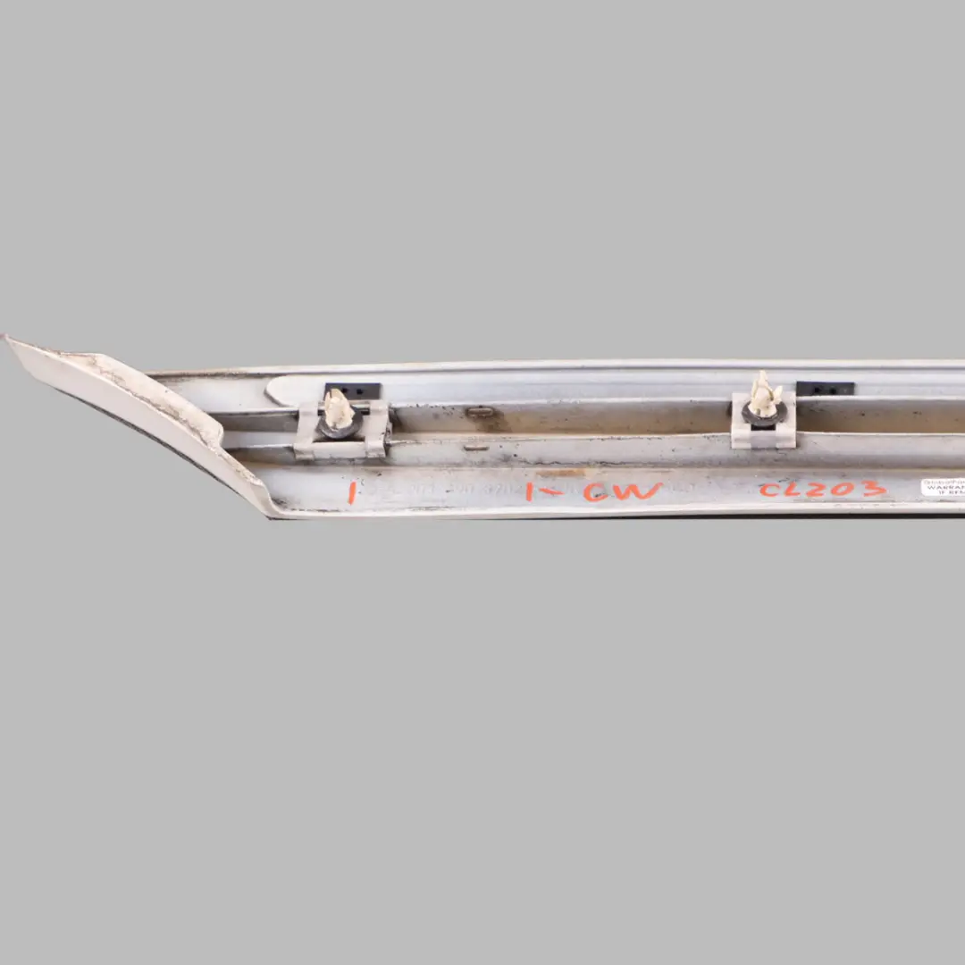 Mercedes CL203 Molding Trim Rear Door Left N/S Cover Strip Calcite White - 650 - SKU A2036903782-CW - Part number A2036903782