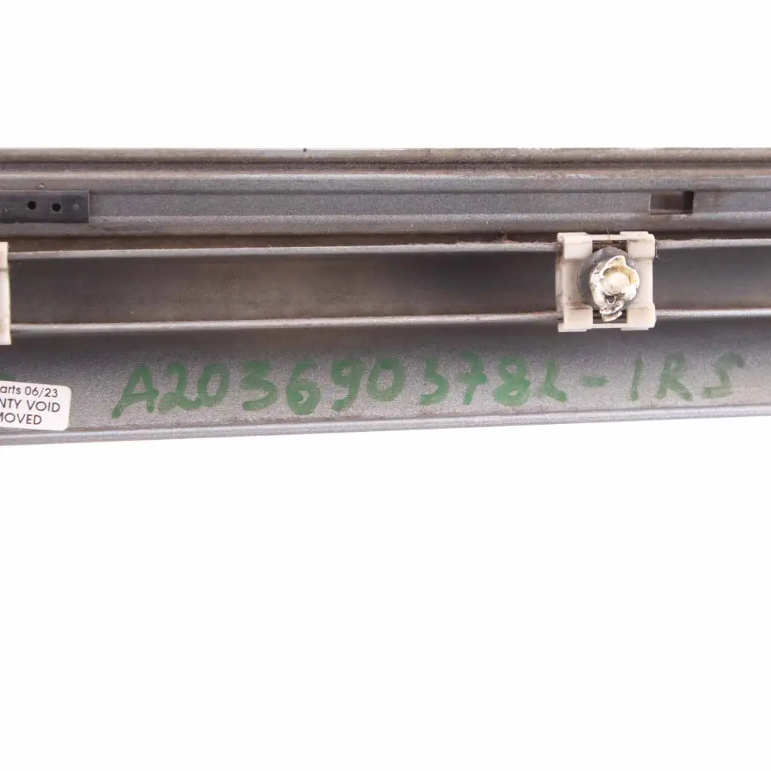 Molding Trim Rear Door Left N/S Cover Strip Iridium Silver - 775 to Mercedes CL203 with Part number A2036903782 Mercedes CL203 Molding Trim Rear Door Left N/S Cover Strip Iridium Silver - 775 - SKU A2036903782-IRS - Part number A2036903782