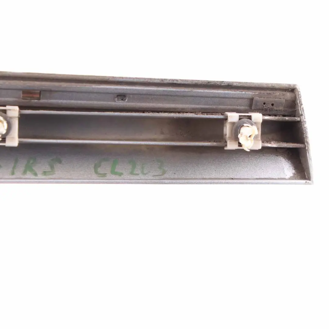 Molding Trim Rear Door Left N/S Cover Strip Iridium Silver - 775 to Mercedes CL203 with Part number A2036903782 Mercedes CL203 Molding Trim Rear Door Left N/S Cover Strip Iridium Silver - 775 - SKU A2036903782-IRS - Part number A2036903782