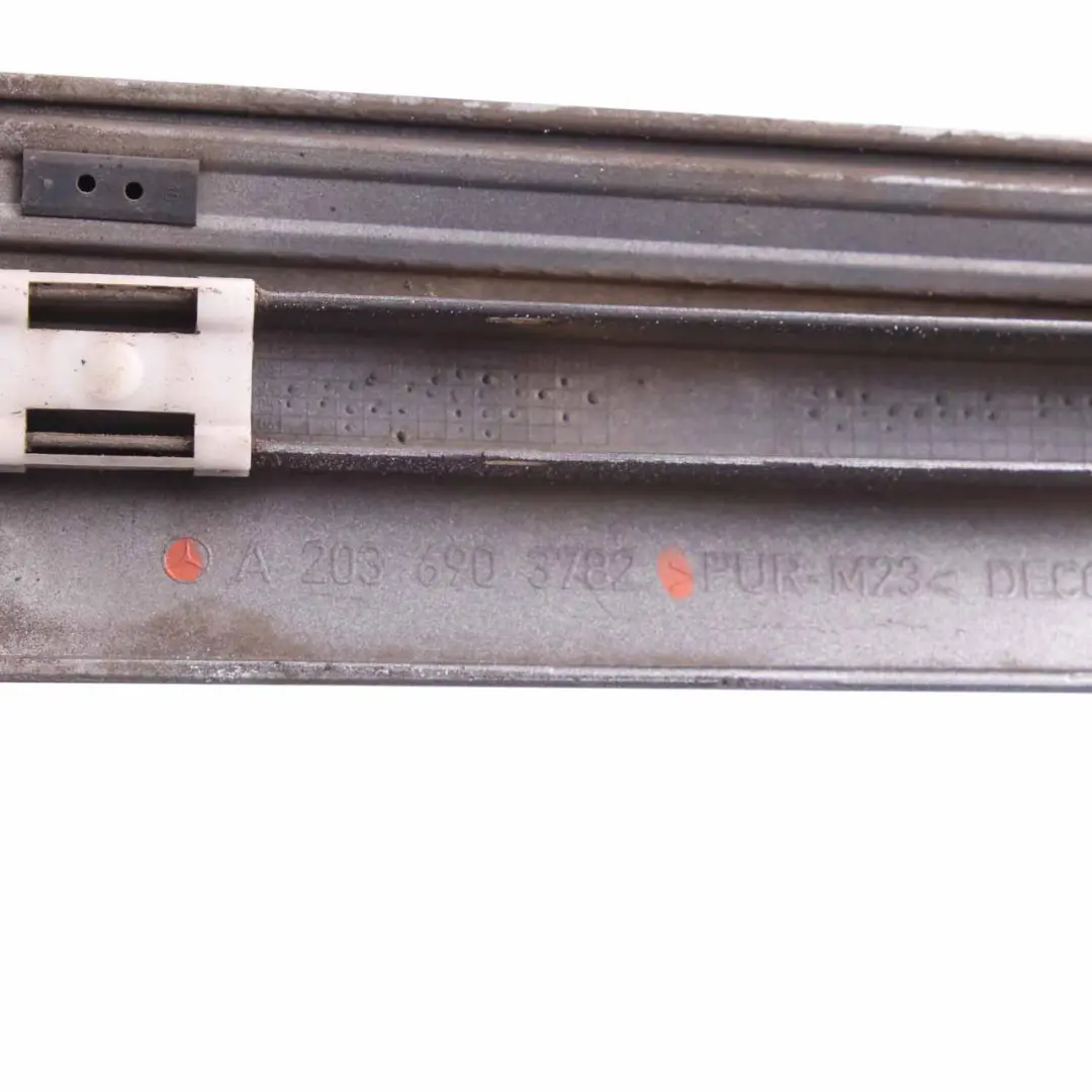 Molding Trim Rear Left N/S Cover Strip Door Palladium Silver 792 to Mercedes CL203 with Part number A2036903782 Mercedes CL203 Molding Trim Rear Left N/S Cover Strip Door Palladium Silver 792 - SKU A2036903782-PAL - Part number A2036903782