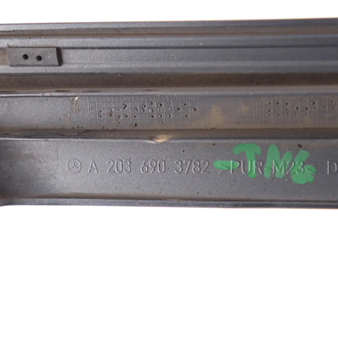 Mercedes CL203 Molding Trim Rear Left N/S Cover Strip Door Tenoritgrau Grey 755 - SKU A2036903782-TNG - Part number A2036903782