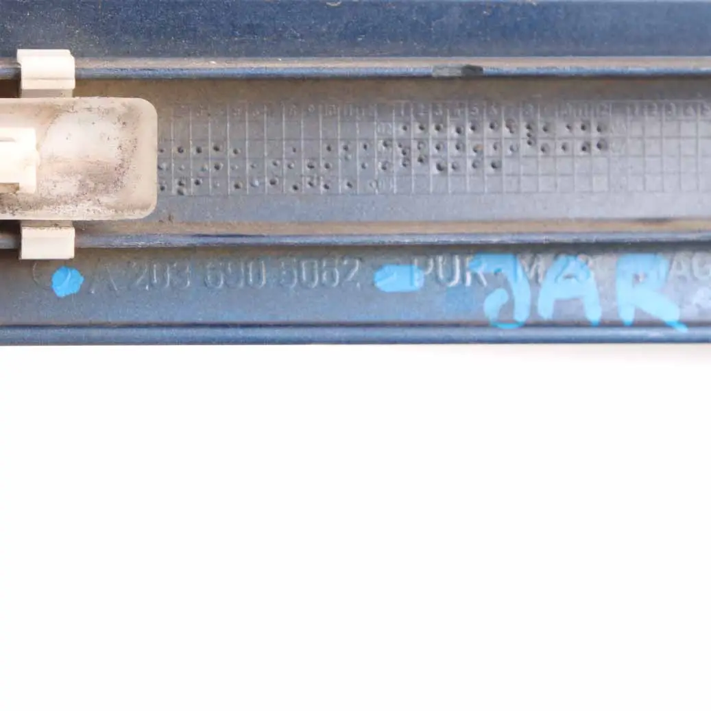 Door Trim Moulding Strip Front Right O/S Cover Jaspis Blue - 345 to Mercedes W203 with Part number A2036905062 Mercedes W203 Door Trim Moulding Strip Front Right O/S Cover Jaspis Blue - 345 - SKU A2036905062-JAR - Part number A2036905062