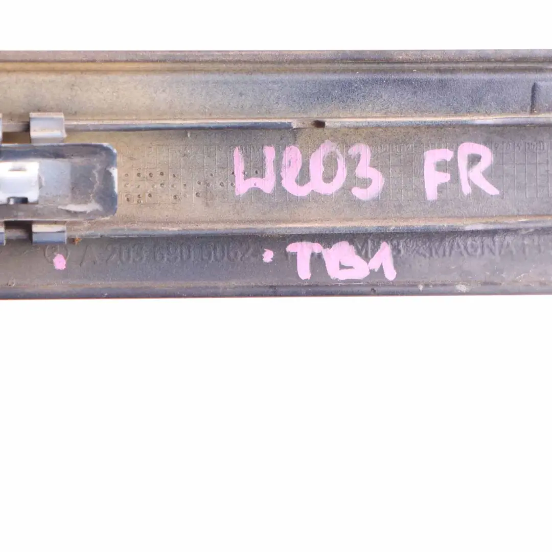 Door Moulding Front Right O/S Trim Strip Tanzanite Blue - 359 to Mercedes W203 with Part number A2036905062 Mercedes W203 Door Moulding Front Right O/S Trim Strip Tanzanite Blue - 359 - SKU A2036905062-TB1 - Part number A2036905062