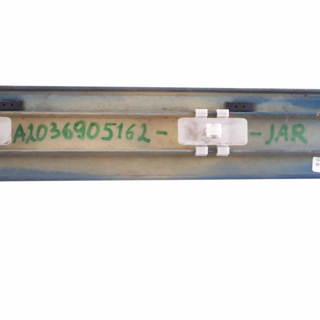 Door Trim Molding Strip Rear Left N/S Cover Jaspis Blue - 345 to Mercedes W203 with Part number A2036905162 Mercedes W203 Door Trim Molding Strip Rear Left N/S Cover Jaspis Blue - 345 - SKU A2036905162-JAR - Part number A2036905162