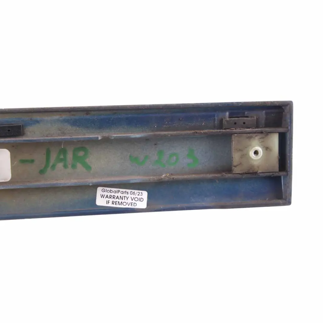 Door Trim Molding Strip Rear Left N/S Cover Jaspis Blue - 345 to Mercedes W203 with Part number A2036905162 Mercedes W203 Door Trim Molding Strip Rear Left N/S Cover Jaspis Blue - 345 - SKU A2036905162-JAR - Part number A2036905162