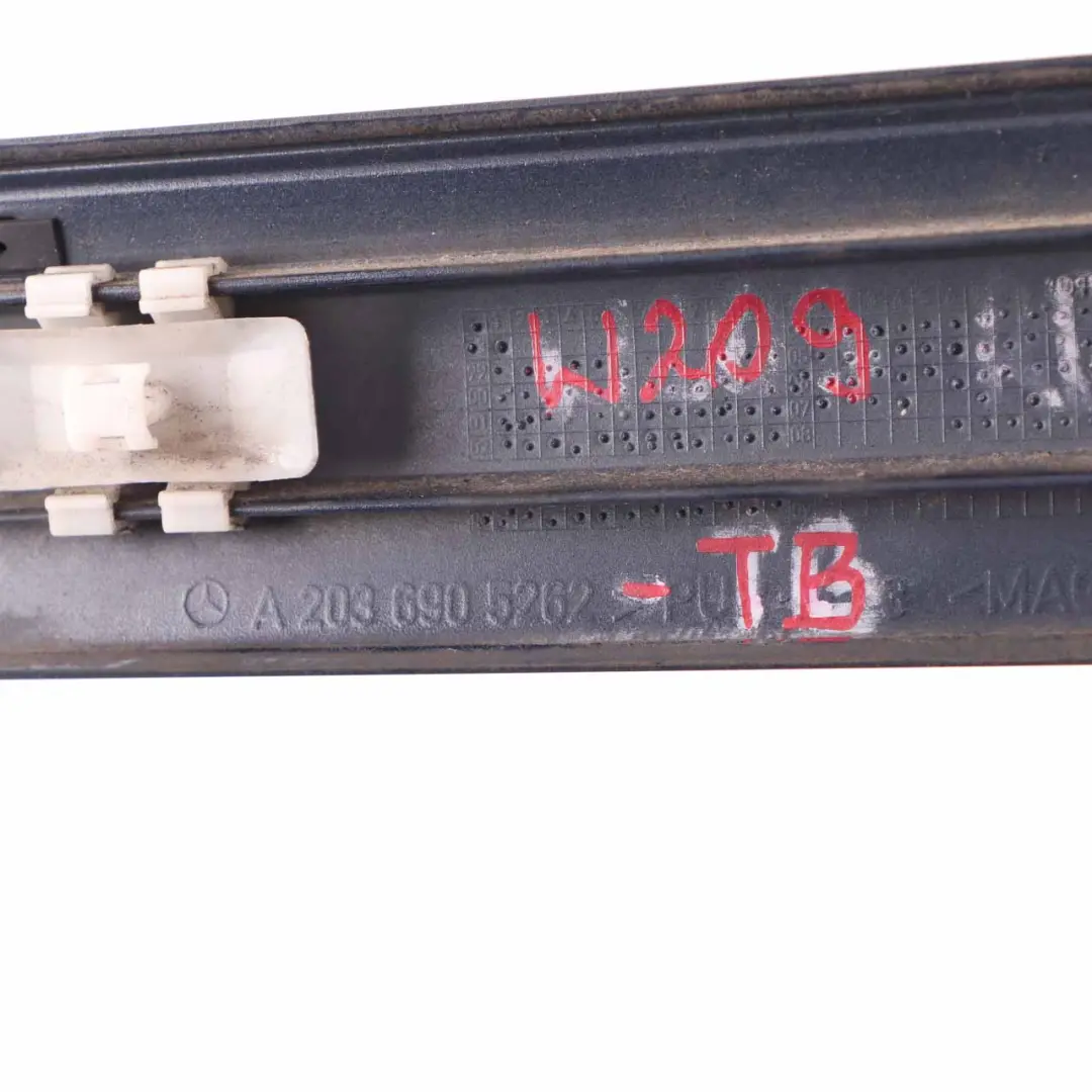 Door Moulding Rear Right O/S Trim Strip Tanzanite Blue - 359 to Mercedes W203 with Part number A2036905262 Mercedes W203 Door Moulding Rear Right O/S Trim Strip Tanzanite Blue - 359 - SKU A2036905262-TB - Part number A2036905262
