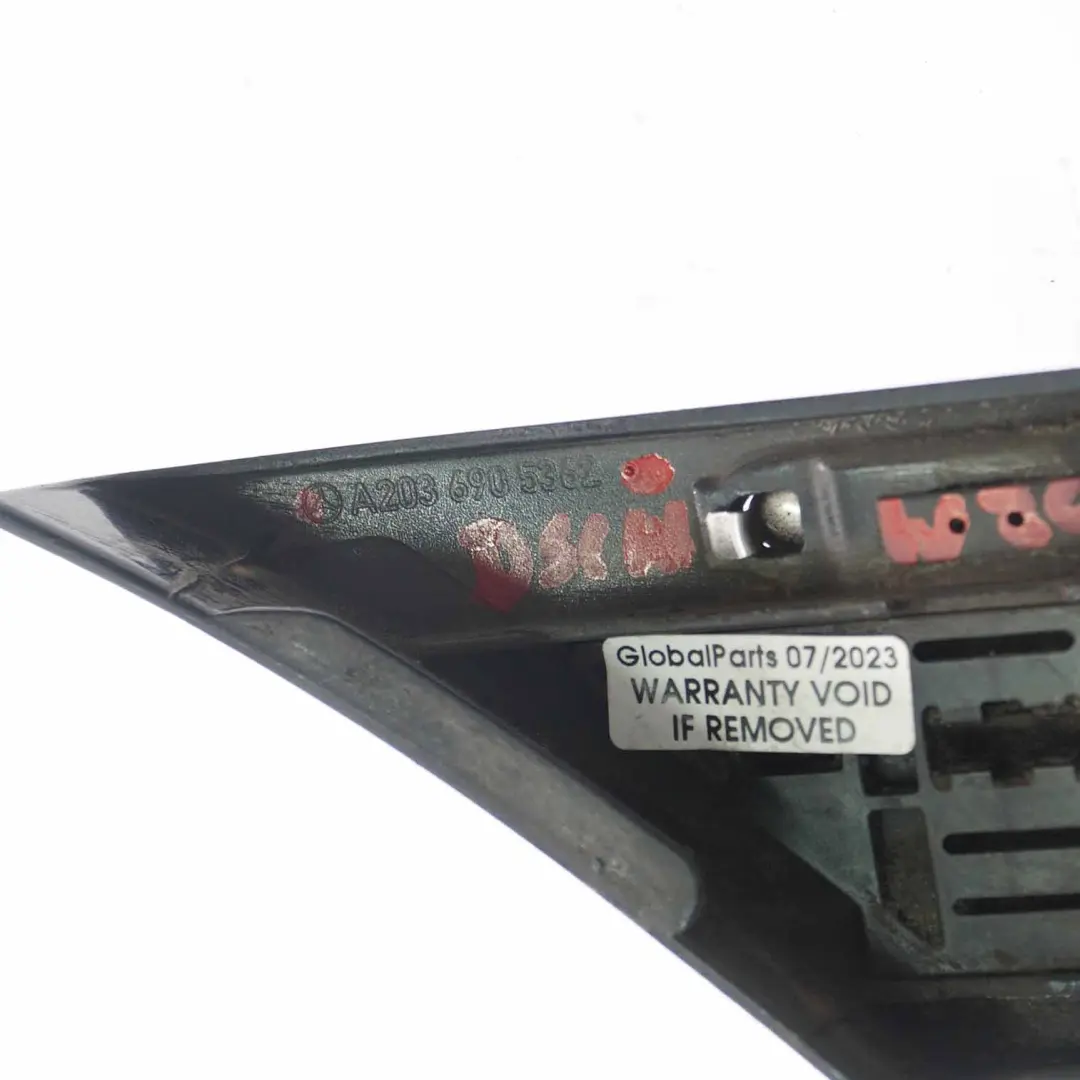 parafango posteriore sinistro striscia Diamantschwarz - 768 per Mercedes W203 con numero di parte A2036905362 Mercedes W203 parafango posteriore sinistro striscia Diamantschwarz - 768 - SKU A2036905362-DSCH - Numero di parte A2036905362