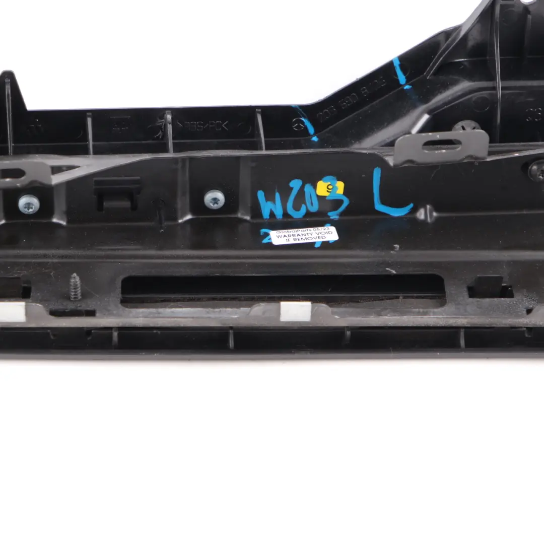 Mercedes W203 Touring Boot Trunk Lid Cover Trim Rail Left N/S - SKU A2036908725 - Part number A2036908725