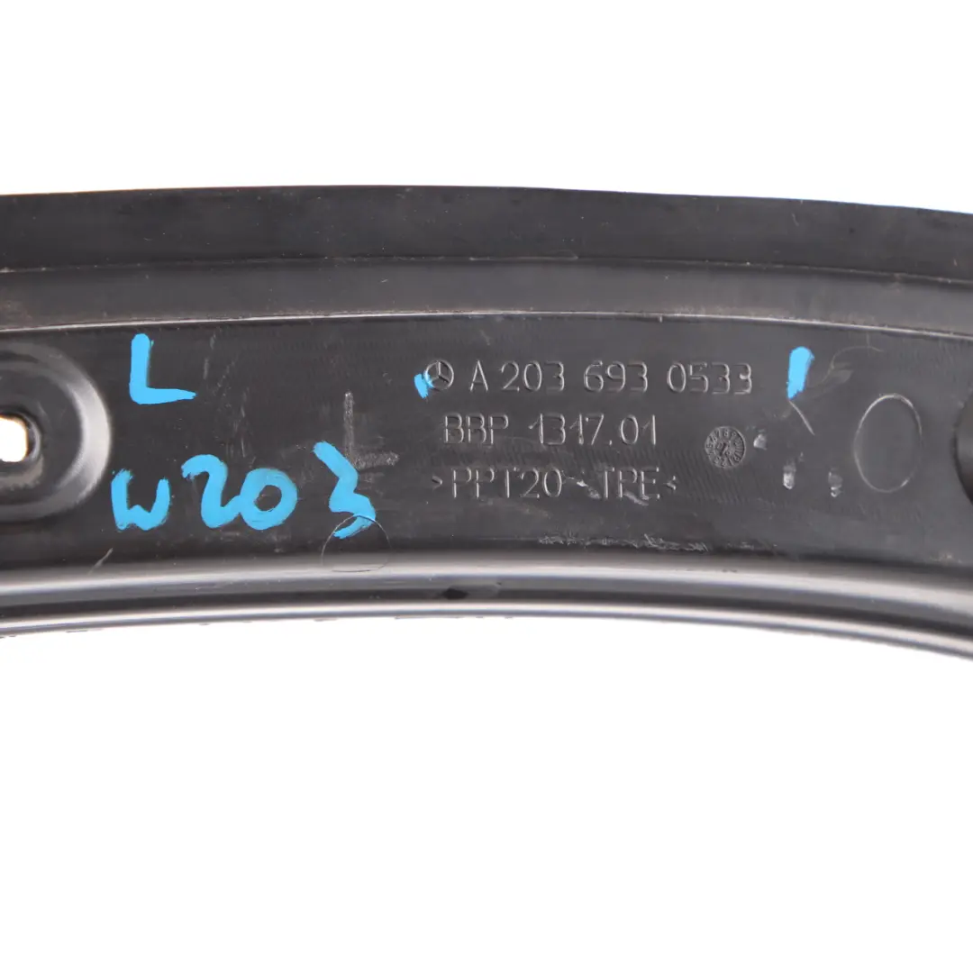 D-Pillar Trunk Cover Rear Left N/S Trim Panel to Mercedes W203 Touring with Part number A2036930533 Mercedes W203 Touring D-Pillar Trunk Cover Rear Left N/S Trim Panel - SKU A2036930533 - Part number A2036930533