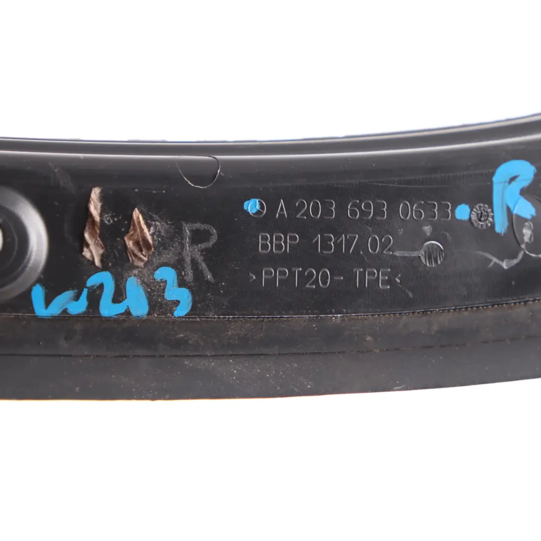 Mercedes W203 Touring D-Pillar Trunk Cover Rear Right O/S Trim Panel - SKU A2036930633 - Part number A2036930633