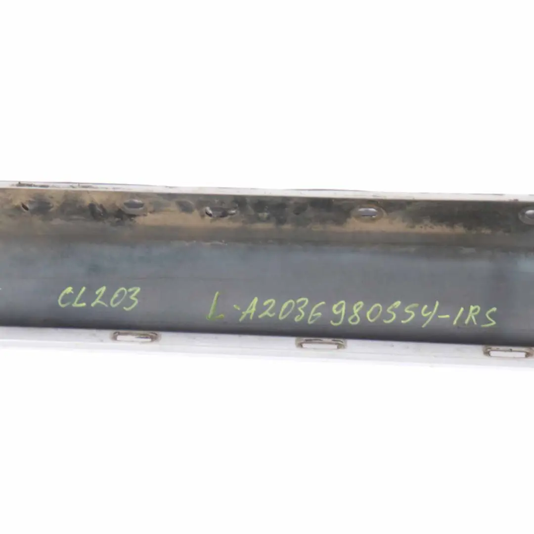 Side Skirt Cover Sill Trim Panel Left N/S Iridium Silver - 775 to Mercedes CL203 with Part number A2048851553 Mercedes CL203 Side Skirt Cover Sill Trim Panel Left N/S Iridium Silver - 775 - SKU A2036980554-IRS - Part number A2048851553