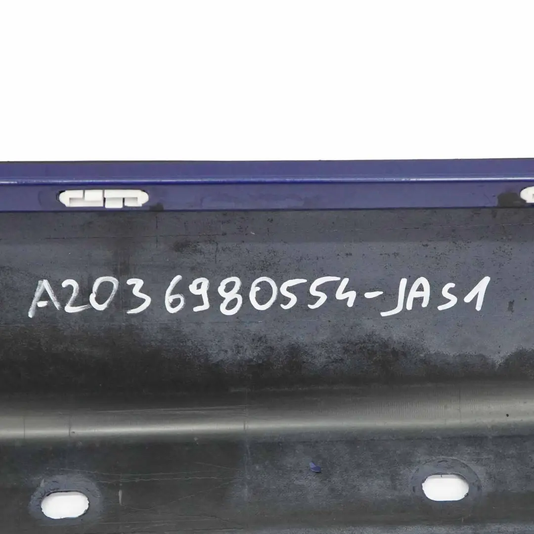 Mercedes CLC CL203 Sill Side Cover Skirt Left N/S Jaspisblau Blue Metallic - 345 - SKU A2036980554-JAS1 - Part number A2036980554