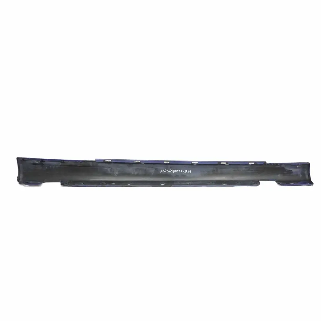 Mercedes CLC CL203 Sill Side Cover Skirt Left N/S Jaspisblau Blue Metallic - 345 - SKU A2036980554-JAS1 - Part number A2036980554