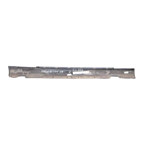 Mercedes CL203 Side Skirt Cover Sill Trim Panel Left N/S Obsidian Black - 197 - SKU A2036980554-OB4 - Part number A2036980554