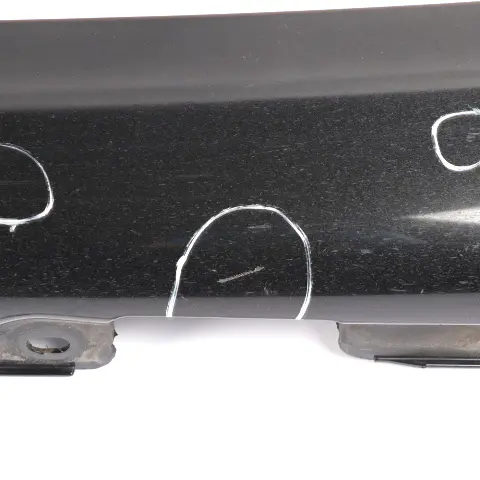 Mercedes CL203 Side Skirt Cover Sill Trim Panel Left N/S Obsidian Black - 197 - SKU A2036980554-OB4 - Part number A2036980554