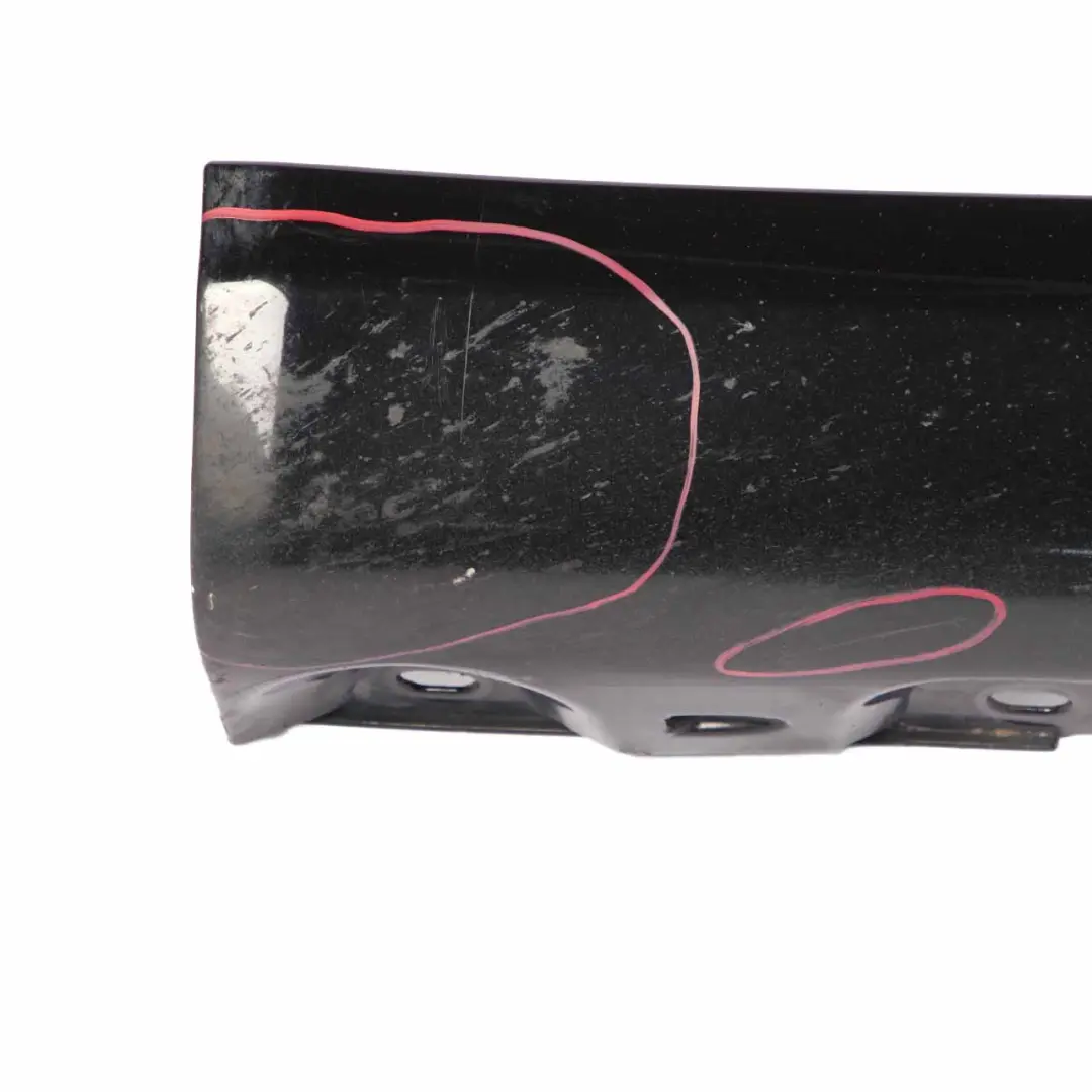 Mercedes CL203 Side Skirt Cover Sill Trim Panel Left N/S Schwarz Black - 040 - SKU A2036980554-SCH - Part number A2036980554