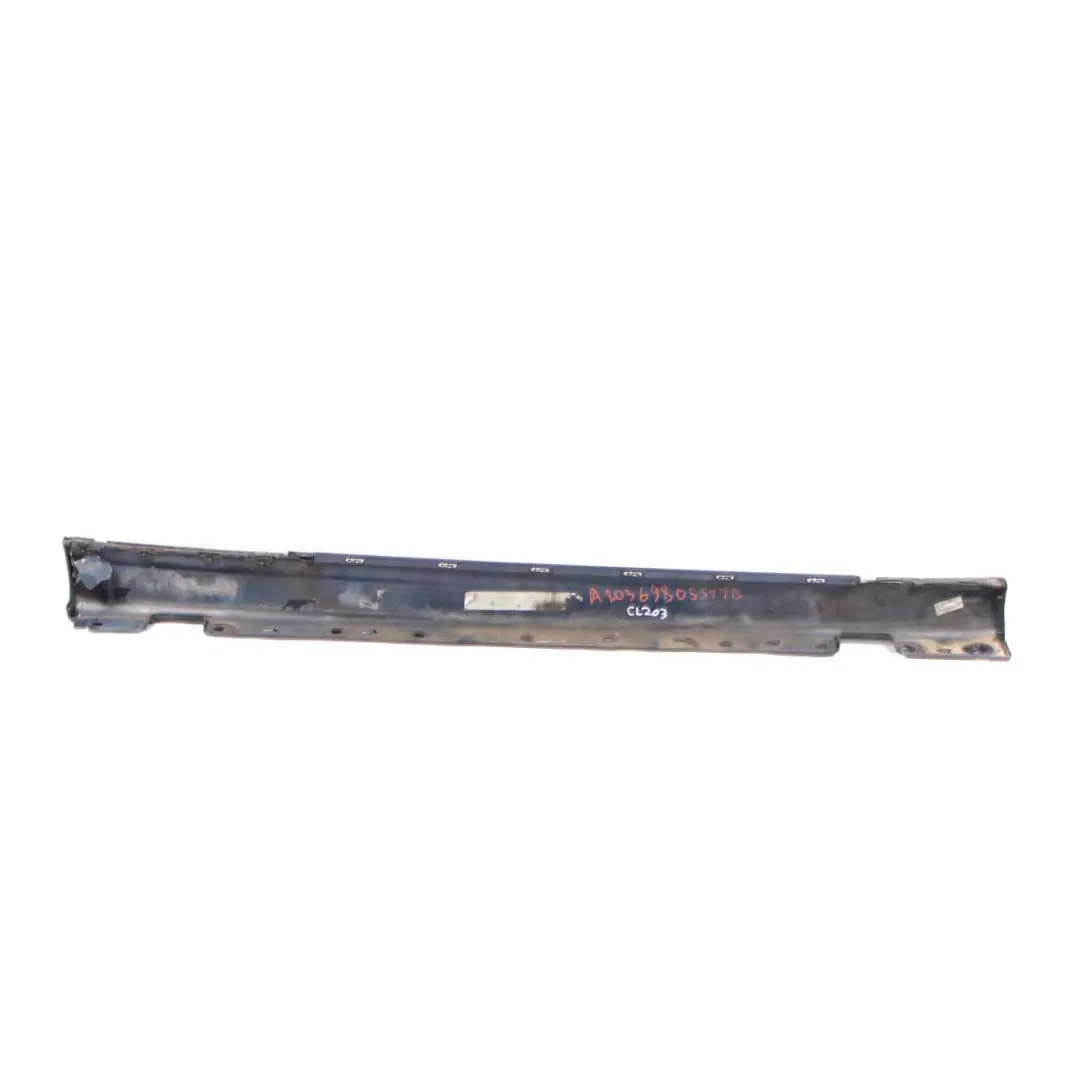Mercedes CL203 Seite Schürze Abdeckung Schweller Platte Links Obsidian Schwarz - SKU A2036980554-TB - Teilenummer A2036980554