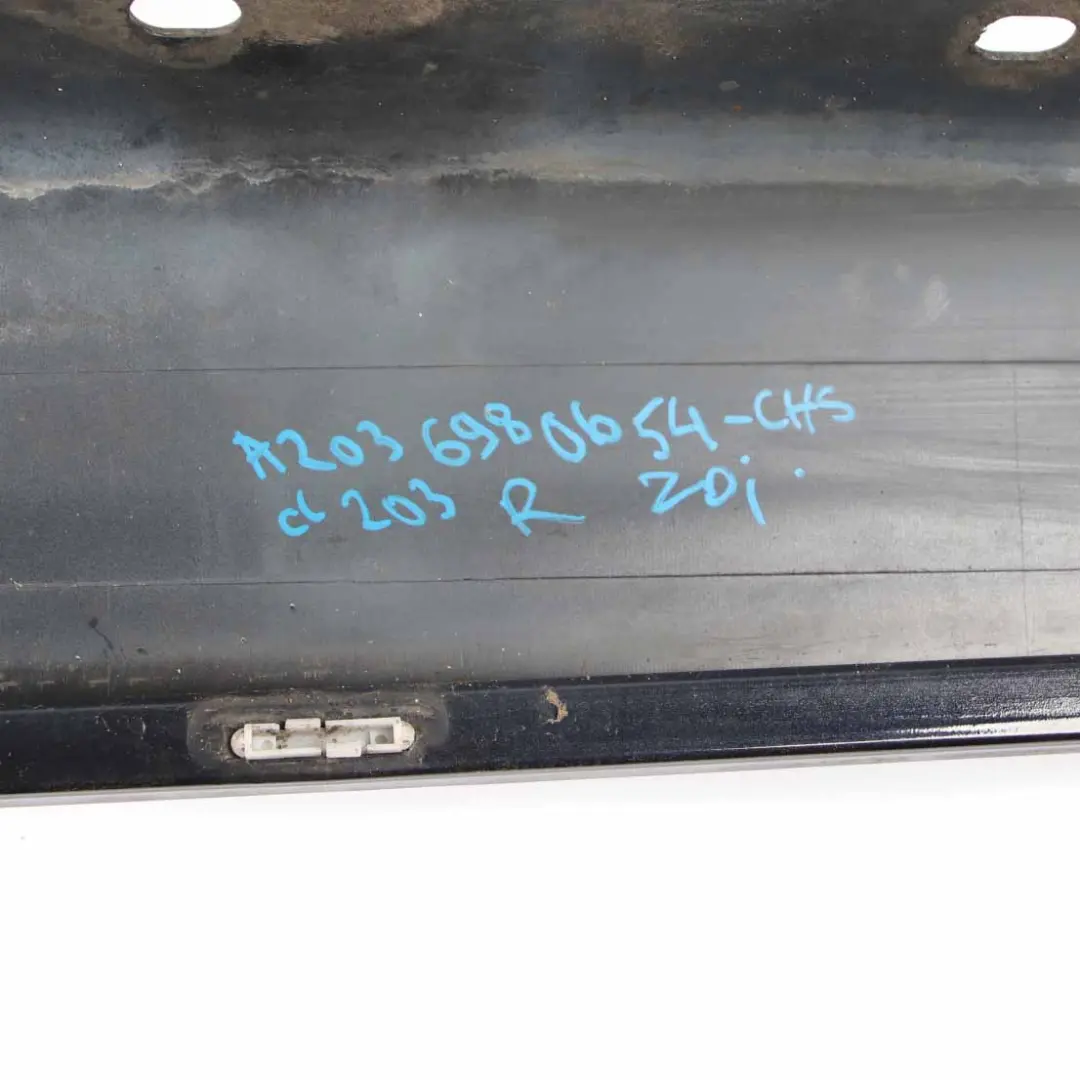 Side Skirt Cover Sill Trim Panel Right O/S Chromite Black - 112 to Mercedes CL203 with Part number A2036980654 Mercedes CL203 Side Skirt Cover Sill Trim Panel Right O/S Chromite Black - 112 - SKU A2036980654-CHS - Part number A2036980654