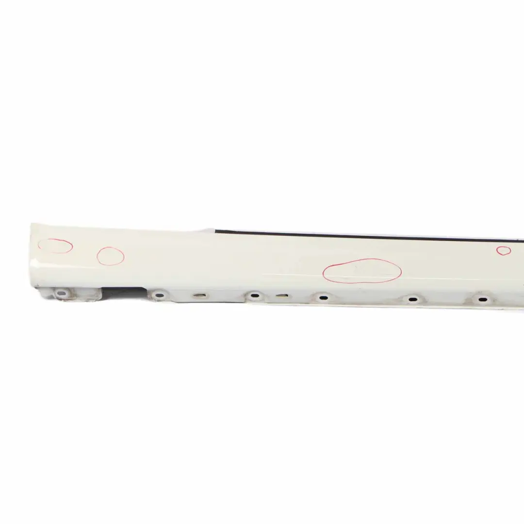 Mercedes CL203 Side Skirt Cover Sill Trim Panel Right O/S Calcite White - 650 - SKU A2036980654-CW - Part number A2036980654