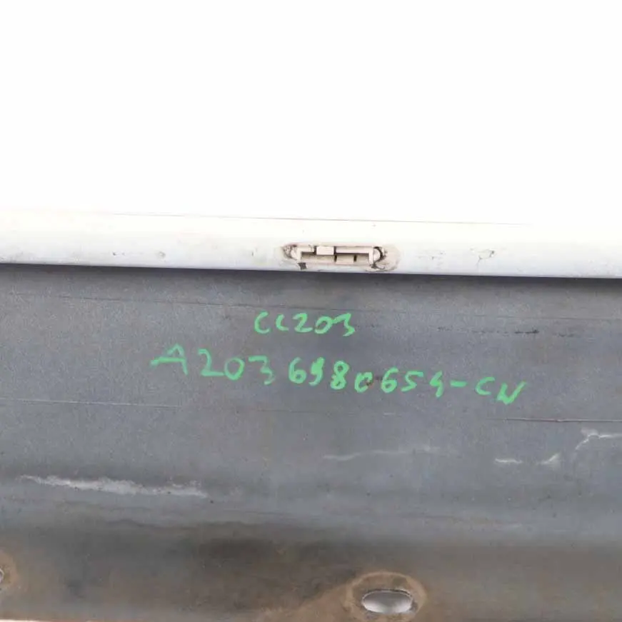 Mercedes CL203 Side Skirt Cover Sill Trim Panel Right O/S Calcite White - 650 - SKU A2036980654-CW - Part number A2036980654