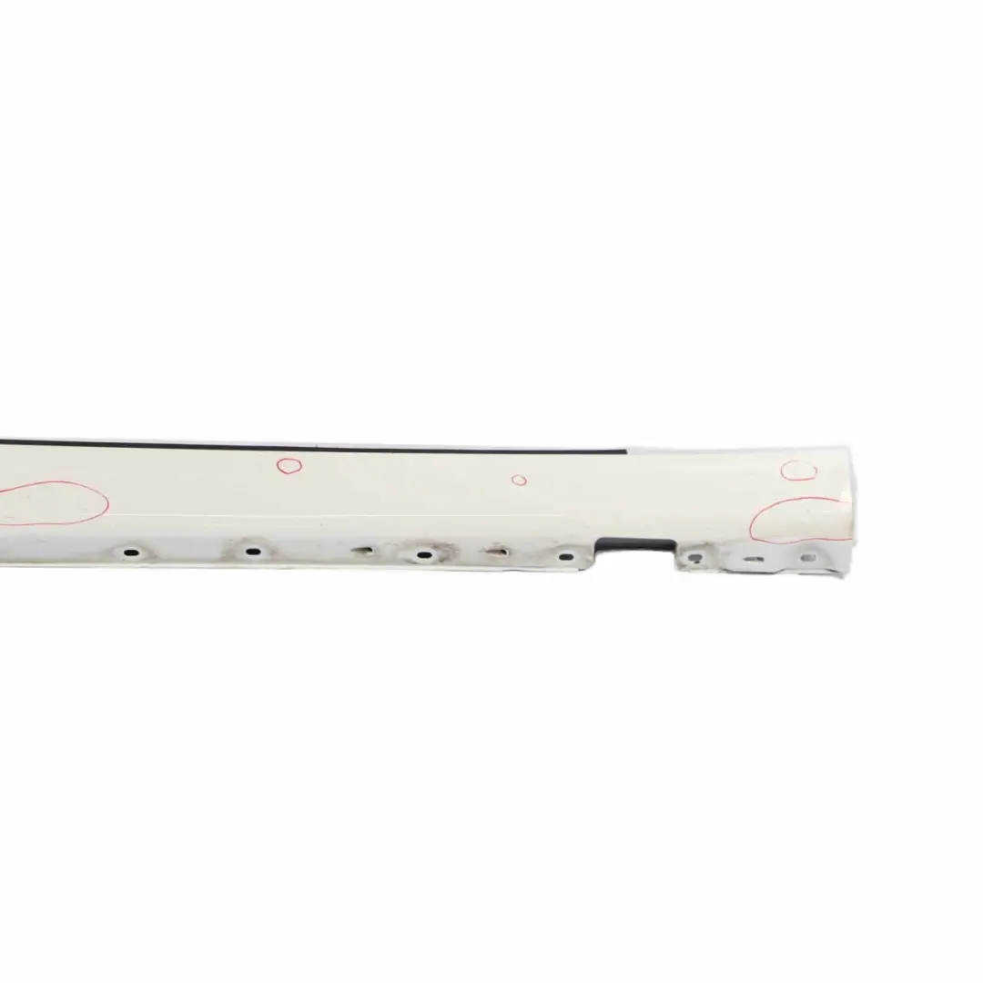 Mercedes CL203 Side Skirt Cover Sill Trim Panel Right O/S Calcite White - 650 - SKU A2036980654-CW - Part number A2036980654