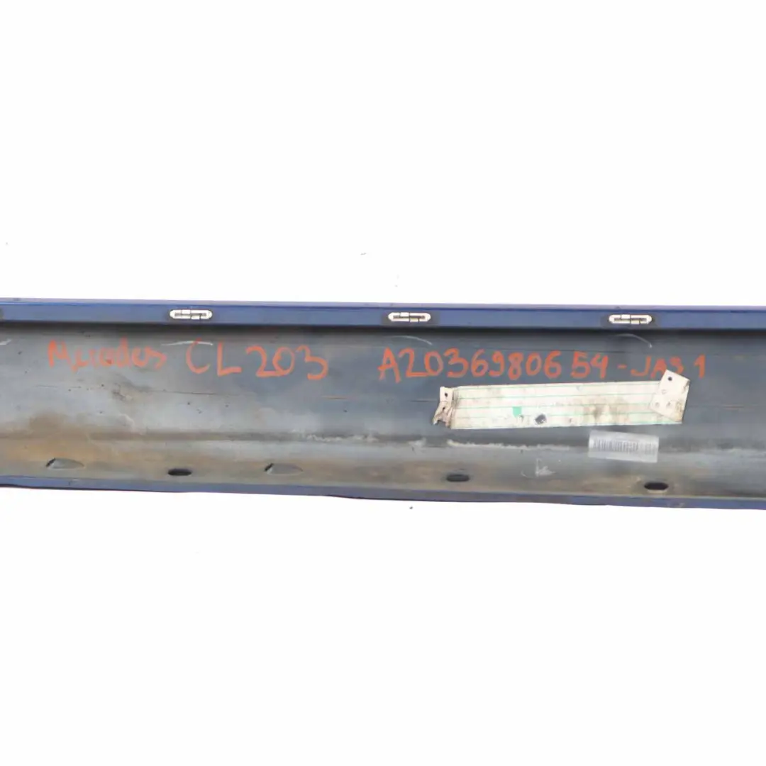 Side Skirt Cover Sill Trim Panel Right O/S Jaspis Blue - 345 to Mercedes CL203 with Part number A2036980654 Mercedes CL203 Side Skirt Cover Sill Trim Panel Right O/S Jaspis Blue - 345 - SKU A2036980654-JAS1 - Part number A2036980654