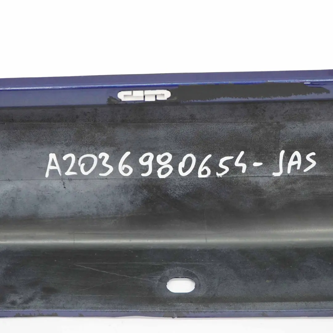 Mercedes CL203 Cache jupe latérale Panneau de garniture droite Jaspis Blue - 345 - SKU A2036980654-JAS - Numéro de pièce A2036980654